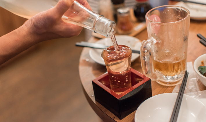 Sake and food pairing with a sommelier